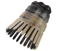 LALADEFIEE Ergonomic Massage Tool Ox Horn Scalp Massager Comb with Meridian-Focused Structure for Muscle Tension Relief and Well Being Improvement, Black Suitable for Entire Family and Men