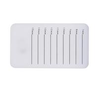 LALADEFIEE Eyelash Extension Acrylic Grafting Board White Eyelash Extension Platform Tool with Pallet Pads for Professional Lash Supplies