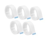 LALADEFIEE Eyelash Extension Lash Tape 5 Rolls 1.2cm Wide Breathable Nonwoven Fabric 4.3 Meters Per Roll White Lash Supplies Makeup Artist Essential