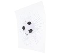 LALADEFIEE Fake Broken Glass Sticker Soccer Crack Window Sticker Waterproof Vinyl Prank Decal for Car Exterior Glass Decoration