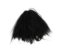 LALADEFIEE Fashionable Black Short Wig Air Bangs Women Realistic Hair Wig for Holiday and Masquerade
