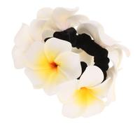 LALADEFIEE Flower Hair Ties for Women Lightweight Elastic Rope Material with Foam and Cloth, Classic Hawaiian Design Suitable for Beach Vacations and Festivals