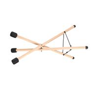 LALADEFIEE Foldable Wooden Tongue Drum Stand Bracket with Non-slip Rubber Caps Portable Hand Pan Drum Holder for Beginners and Professionals Sturdy Stainless Steel Screws Easy to Install and