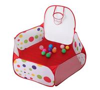 LALADEFIEE Folding Ball Pit with Basketball Hoop Portable Ocean Playhouse Tent for Indoor Outdoor Use Foldable Playpen with Balls Stable Support and Easy Storage for Boy Girl