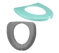 LALADEFIEE Folding Travel Toilet Seat Covers with Folding Structure for Adults 2pcs Portable Non-Slip Plastic Potty Seat Cushion Compact and Waterproof Toilet Covers for Public Bathroom Use