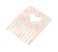 LALADEFIEE French Heart Design Hair Side Comb for Women Lightweight Acetate Hairdressing Comb Durable and Smooth Styling Tool for Updos and Bun Hairstyles