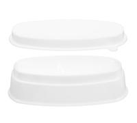 LALADEFIEE French Nail Model Box Container 4.33x1.85x1.18 Inch Plastic Dipping Powder Container Won't Hurt Nails Professional Use Store