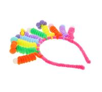 LALADEFIEE Funny Novelty Headband with Spring Twisted Stick Colorful Cartoon Hairband for Women Creative Costume Headbands for Carnival Party Dress Up and Decorative Accessories