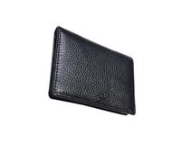 LALADEFIEE Genuine Leather Business Holder Wallet Purse for Men Teens Soft Lychee Pattern for Daily Use Credit Card Holder