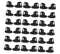 LALADEFIEE Glass Mushroom Suction Cups for Car Window Shade 38mm PVC Suction Cup Hooks 100pcs Vacuum Seal Holders for Automotive Glass, Kitchen, Bathroom, Office Use