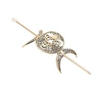 LALADEFIEE Golden Crescent Hairpin Alloy Hair Stick for Women, Secure Hold and Multi-functional Use, Fashionable Hair Accessory Suitable for Work and Daily Life