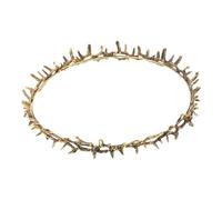 LALADEFIEE Golden Metal Crown Headband, Unisex Renaissance Accessories for Adults, Elven Crown Style, Long-term Use, for Proms and Themed Events, Dress up Headpiece