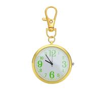 LALADEFIEE Golden Portable Pocket Watch Alloy Glass Nurses Digital Watch Convenient to Use Modern Fashion Design Strengthen Timing Awareness for Elderly and Nurses
