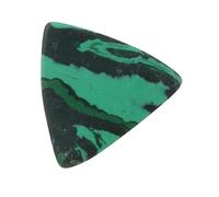 LALADEFIEE Green Gemstone Guitar Pick Large Triangle Ukulele Bass Plectrum Accessory for Full Rich Sound and Finger Protection Suitable for Various Guitars