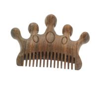 LALADEFIEE Green Sandalwood Scalp Massager Comb Wooden Hair Brush Natural Wood Mini Portable Massage Comb