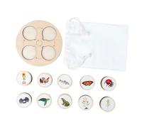 LALADEFIEE Growth Cycle Model with Board for Educational Life Cycle Figures Safe and Animal Plaything for Storytelling Role-playing Science Learning and Creativity Development