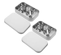 LALADEFIEE Guitar Finger Protectors Stainless Steel Thumb Picks for Banjo Ukulele Including Storage Box Designed for Beginners 2 Sets