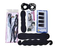 LALADEFIEE Hair Braider for DIY Styling Includes Hair Bun Maker Ponytail Holder and Bendy Rollers for Easy Braiding and Updo Tools
