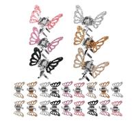 LALADEFIEE Hair Clips Hairdressing Accessories Butterfly for 24pcs Small Claw Clips with Strong Claws and Interlocking Teeth Zinc-alloy Material for Party