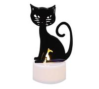 LALADEFIEE Halloween LED Cat Night Light Desktop Decoration for Festival Party LED Bedside Lamp Halloween Table Lighting for Home Office and Holiday Atmosphere Cat Lovers