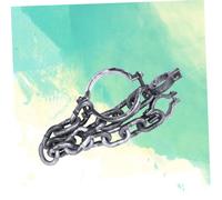LALADEFIEE Halloween Prisoner Prop Plastic Upper Chain Costume Accessory Lightweight for Party Role Play Stage Performance
