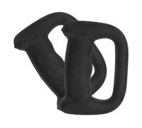 LALADEFIEE Hand Weights Boxing Dumbbells 2Pcs 0.5Kg Black D-Shaped Fixed Grip for Pilates Yoga and Endurance Fitness Training for Men Women