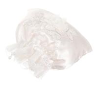 LALADEFIEE Handbag Smooth and Decoration Bridal Flower with Delicate White Bag Fabric Practical Bride for Wedding Parties Carnivals