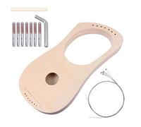 LALADEFIEE Handmade Lyre Harp Diy Kit for Boy Girl Fun Art String Instrument Music Enlightenment Craft for Family Bonding Safe Durable Materials Easy Installation and Creative Play