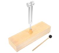 LALADEFIEE Healing Tuning Fork and Balance Exercises for Meditation Practices with Wooden Resonance Box and Aluminum Alloy Hammer Mallet Resistant to Crack and Designed for Improved Focus