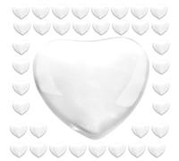 LALADEFIEE Heart-Shaped Glass Nail Color Display Cards 30Pcs Manicure Tips for Nail Art Practice and Salon