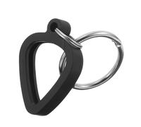 LALADEFIEE Heart-Shaped Silicone Guitar Pick Holder Keychain with Stable Base Portable Plectrum Storage Case for Musicians Compact Pick Shadow Box for Bass Acoustic Electric Players