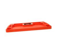 LALADEFIEE Heat-Resistant Non-Slip Silicone Mechanic Tool Organizer Tray with Stainless Steel Base Parts Storage for Automotive Workshop and Garage Use Easy-Clean Heavy Duty Tool Tray
