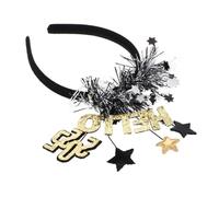 LALADEFIEE Hello Glitter Star Headband for Year Celebrations Comfortable Year Party Accessory Versatile Headwear for Christmas Graduations and Events