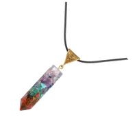 LALADEFIEE Hexagonal Stone Leather Necklace for Women Lightweight Natural Stone Pendant with Comfortable Texture and Unique Geometric Design for Party and Everyday Wear