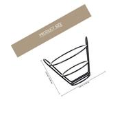 LALADEFIEE Hollow-out Metal Snack Basket for Fried Chicken and Fries Sturdy Iron Cone-shaped Food Holder for Kitchen Restaurant Home Use Versatile Bread and Snack Storage Container
