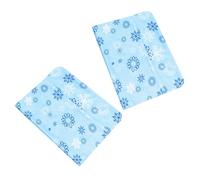 LALADEFIEE Ice Mat Food Safe for Buffet Table 2pcs Gel Reusable 15.75x11.8 Inch Cold Serving Tray Insert Cooler Mat and Cheese Meats Salad Bars and Buffet Tables