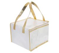 LALADEFIEE Insulated Thermal Food Transport Tote Bag Portable Handheld Reusable Grocery Carrier for Cake Pizza and Cold Hot Food Storage Clean Design