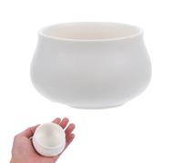 LALADEFIEE Japanese Style Ceramic Incense Holder round Shape, Portable and Lightweight Cone Incense Burner for Home, Hotel and Restaurant Use, Simple Style with Delicate Appearance