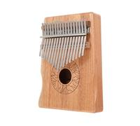 LALADEFIEE Key Portable Kalimba Thumb Piano for Beginners Lightweight Wood Color Finger Piano with Clear Resonance and Comfortable Rounded Body Musical Instrument Adults