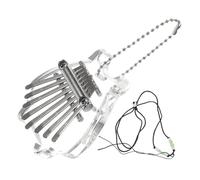 LALADEFIEE Keys Mini Kalimba Portable Crystal Thumb Piano Finger Piano Small Musical Instrument for Beginner Practice African Style Instrument for Travel and Bag Carry