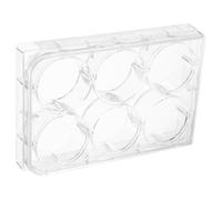 LALADEFIEE Laboratory Tissue Culture Plate Providing Reliable Performance and Consistent Results with Lid White 6 Wells Foam Material Cell Culture Plate for Laboratory Use