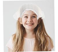 LALADEFIEE Lace Triangle Hair Scarf for Women Floral Embroidered Headband Bandana Versatile Neck Scarf and Wrist Accessory Comfortable Soft Fabric Elegant Boho Style