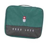 LALADEFIEE Large Capacity Home Bag Medicine Storage Bag Waterproof Oxford Cloth Multi-Grid Design Practical Medicine Storage for Office Schools Household Use