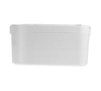 LALADEFIEE Large Capacity Portable Medicine Box, White Single-Layer Handheld Medicine Case for Home Storage and Family Medical Supplies