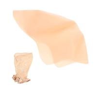 LALADEFIEE Latex Bald Cap Adult Set with Mesh Wig Cap, Realistic Nude Bald Head Scalp for Makeup Cosplay Halloween Costume, Unisex Hair Cover for Men and Women