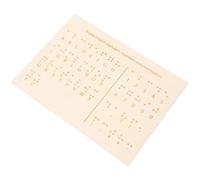 LALADEFIEE Letter with Board for Blind Wood Teaching Braille People Lightweight Aids Design Beige Colour and Learning and Teaching Scenarios