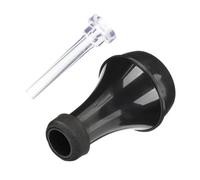LALADEFIEE Lightweight Abs Trumpet Mute Set for Tone Lowering and Compact Practice Black Trumpet Mute Accessory and Quiet Sessions