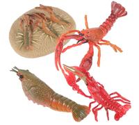 LALADEFIEE Lobster Growth Cycle for Realistic Lobster Animal Growth Models Educational Plastic Figurines for Biology Learning and Cognitive Development Lightweight and Safe Playset