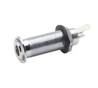 LALADEFIEE Long Threaded Cylinder Jack for Electric Guitar and Bass Metal Input Socket Replacement Professional Full-contact Output Connector for Enhanced Tone Performance