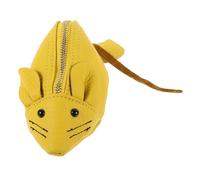 LALADEFIEE Lovely Mouse Wallet Leather Wallet Cute Cartoon Small and Portable Wear-Resistant Leather Girls Daily Use Little Coin Pouch